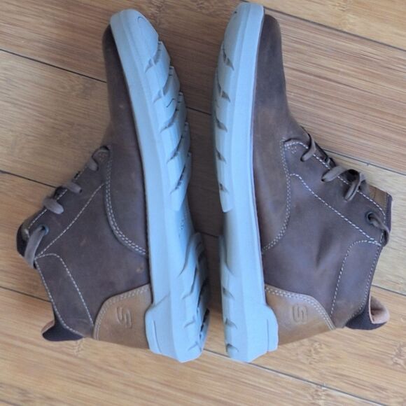 Skechers Streetwear Doveno Molens Chukka LaceUp Boot Lightweight Brown Leather 7 main image 4